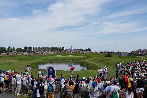 Jon Rahm during final round of the men's golf 